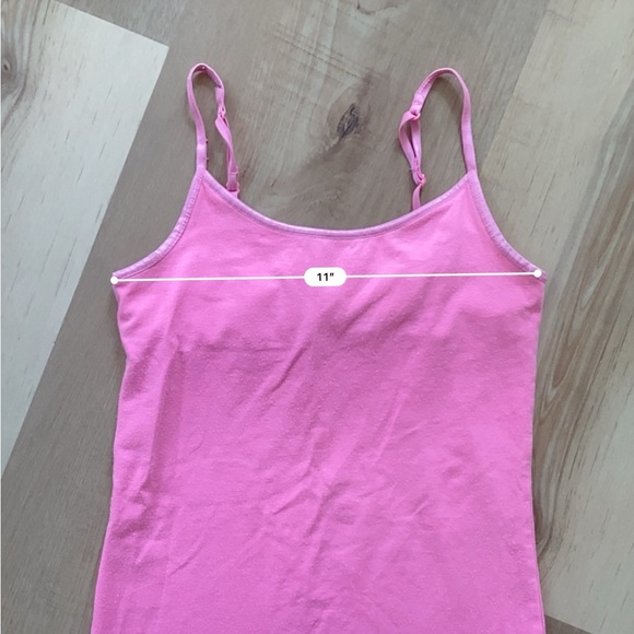BOGO 🥳 Justice pink spaghetti strap tank top | girls 10 | summer basic bright - Picture 6 of 6